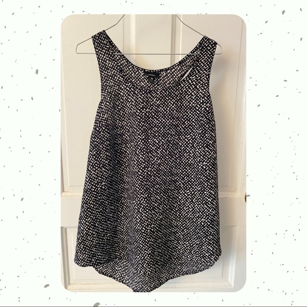 Black and White Tank - Size Medium
